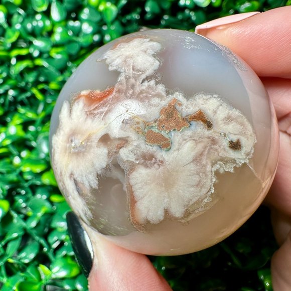 Other - 50mm Gorgeous Flower Agate Sphere